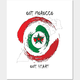 Proud Morocco Flag Gift Moroccan Lovers For Men's Women's Posters and Art